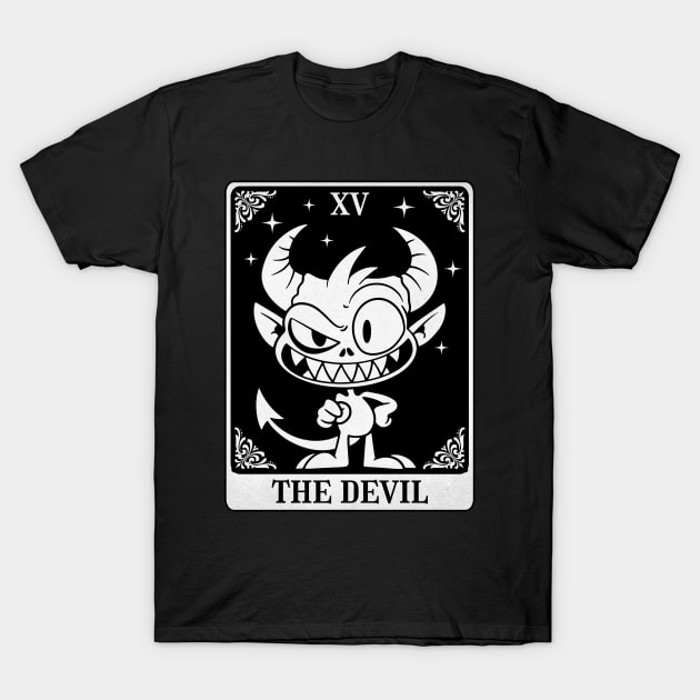 The Devil Tarot Card T-Shirt by ReaverCrest